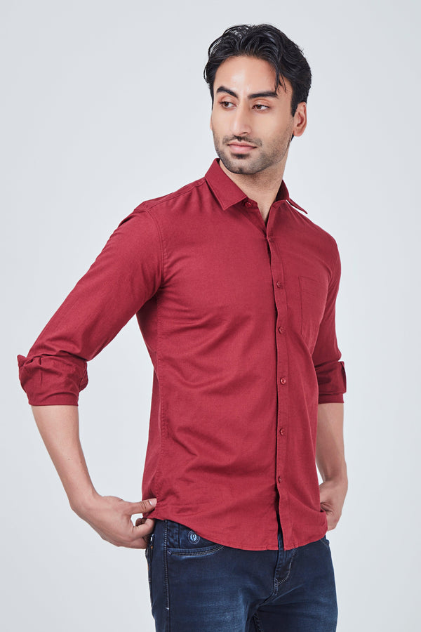 Red Plain Shirt
