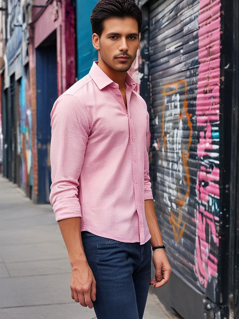 Light Pink Plain Shirt