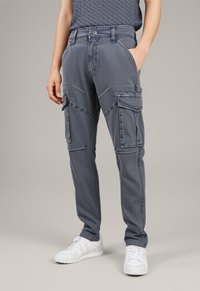 Men's Dusty Grey Narrow Fit Cargo Pants