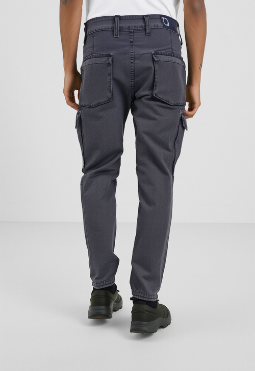 Men's Dusty Grey Narrow Fit Cargo Pants