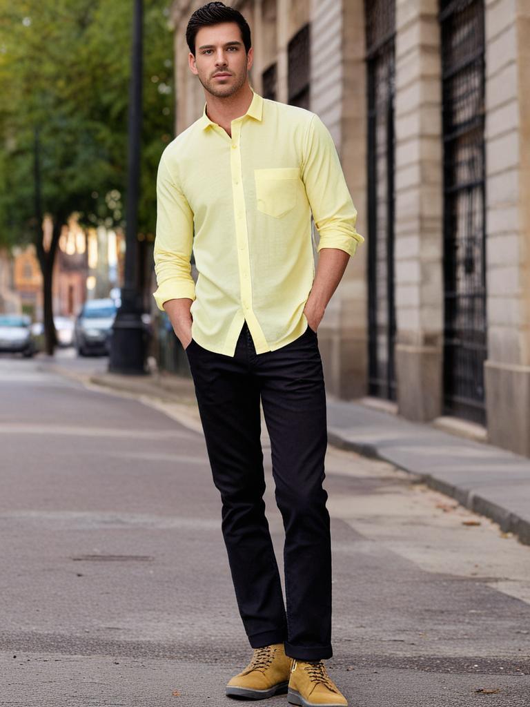 Almond Plain Shirt