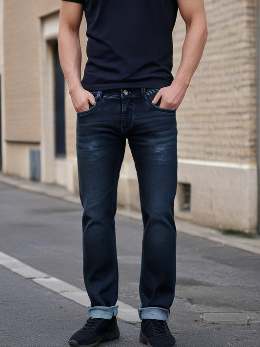Charcoal with Shaded Blue Narrow Fit Jeans