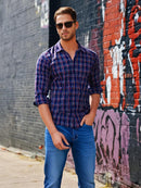 Dark Blue Shirt with Red Borders