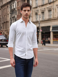 White Smoke Plain Shirt